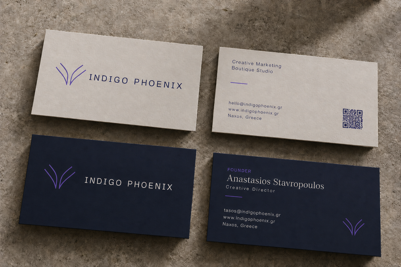 Studio and founder business cards